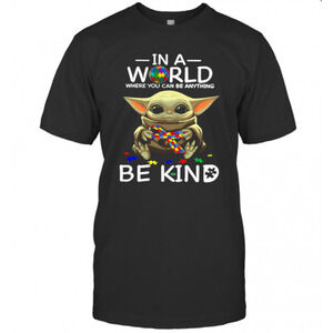 Baby Yoda In A World Where You Can Be Anything Be Kind T-Shirt